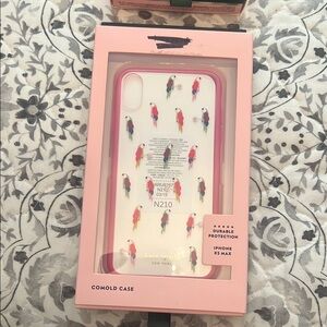 kate spade iPhone XS Max Case - Pink Parrot Design